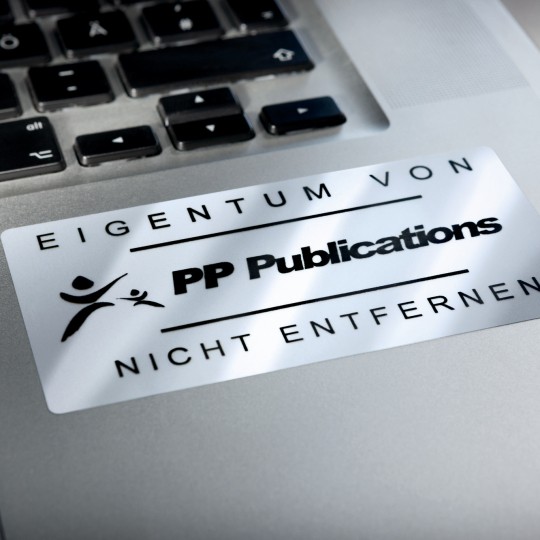 Ezüst iparicímke, laptopon