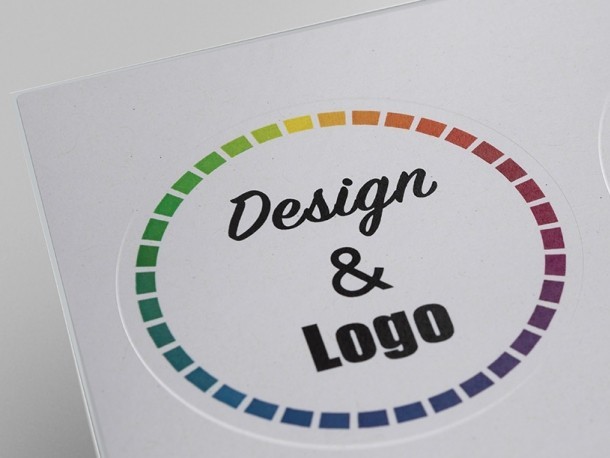 Címke, design & logo felírattal