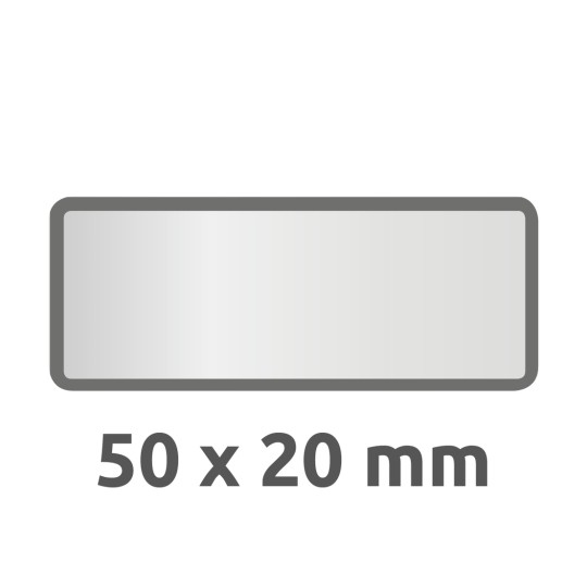 6922 4004182069226 Inventar-Etikett Aluminium schwarz blanko 2 part
