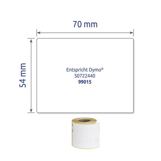 Tekercses etikett címkék ASS0722440 54 x 70 mm