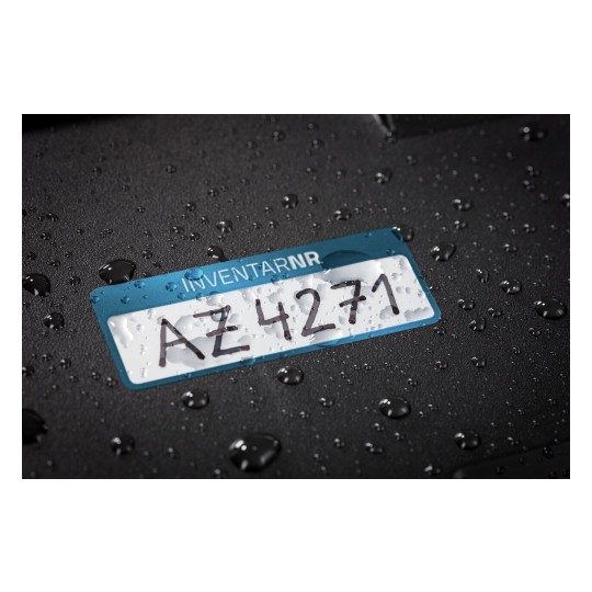6906 4004182069066 Etikett Inventar Inventar-Etikett Polyester blau 1 Feld 1 part