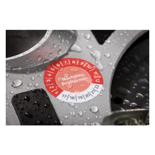 6927 4004182069271 Etikett Inventar Pruefplaketten Naechster Prueftermin 2017-2022 20mm Vinyl 1 part