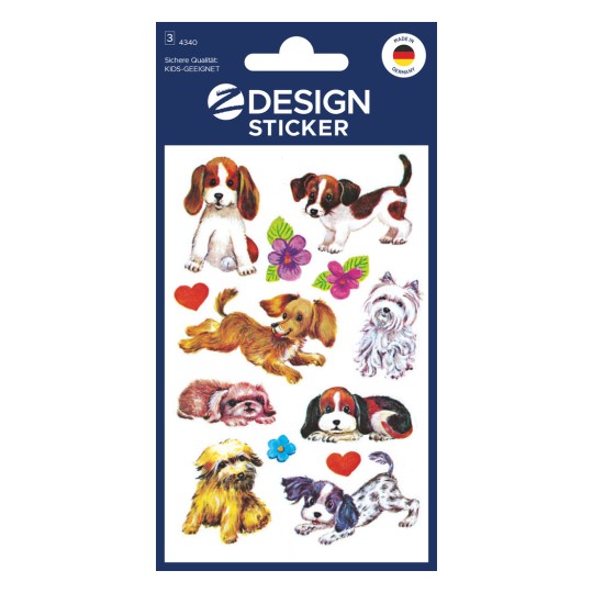 Csomagolási kép: Z-Design, Cikkszám: 4340, Papírmatrica, 85 x 160 mm, Kis csomag, 24 matrica / 3 ív