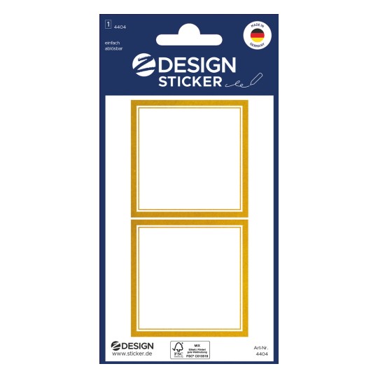 Csomagolási kép: Z-Design, Cikk: 4404, Iratkozó matricák, 85 x 160 mm, Kis csomag, 6 matrica / 3 ív?