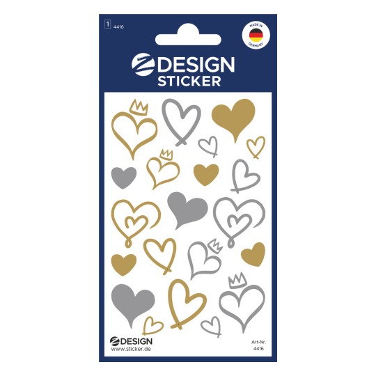 Csomagolási kép: Z-Design, Cikkszám: 4416, Dekor matrica, 85 x 160 mm, Kis csomag, 21 matrica / 1 lap?