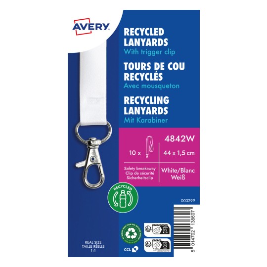 Termékkép: Avery Zweckform, Cikk: 4842W, Nyakpánt, 15 x 440 mm, Kis csomag, 10 darab?