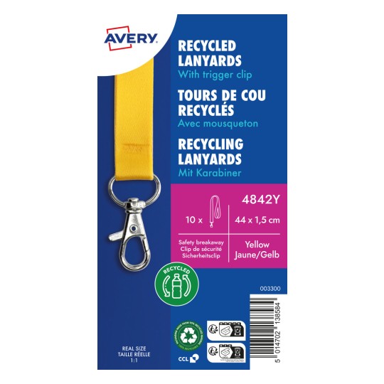 Termékkép: Avery Zweckform, Cikk: 4842Y, Nyakpánt, 15 x 440 mm, Kis csomagolás, 10 darab