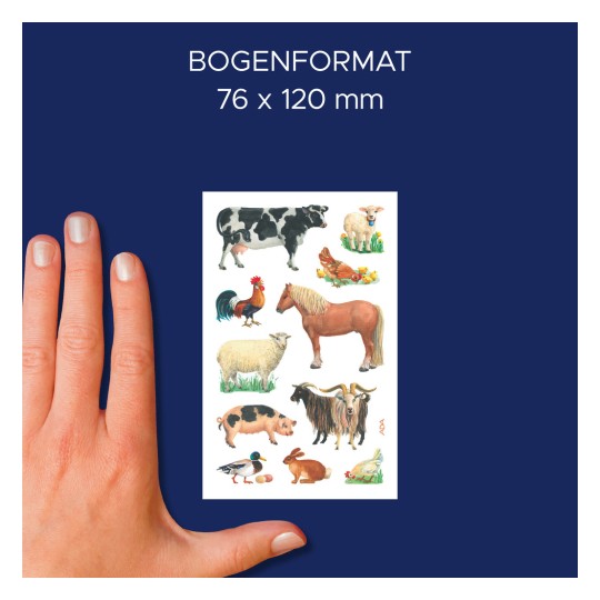 Méretösszehasonlítás kézzel, Cikkszám: 53720, egy ív gyerekmatrica, Méret: 85 x 160 mm, Szín: Színes?