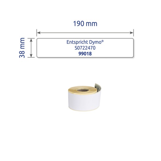 Egyedi címke képe, Cikkszám: AS0722470, Tekercs-címkék, Méret: 38 x 190 mm, 110 címke/tekercs?