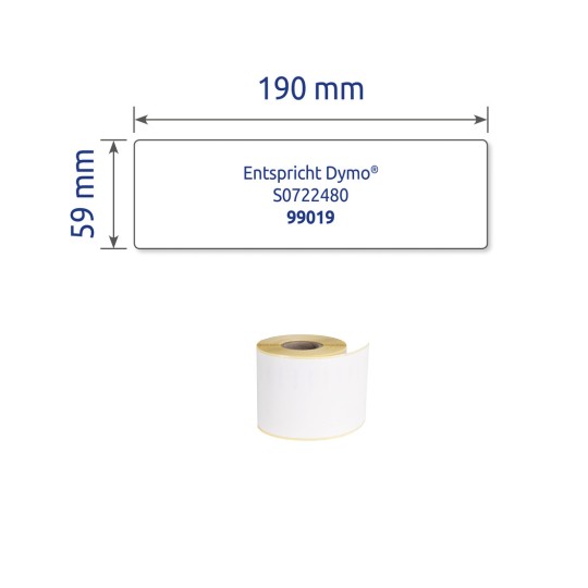 Egyedi címke ábra, cikkszám: AS0722480, tekercses címkék, méret: 59 x 190 mm, 110 címke/tekercs.