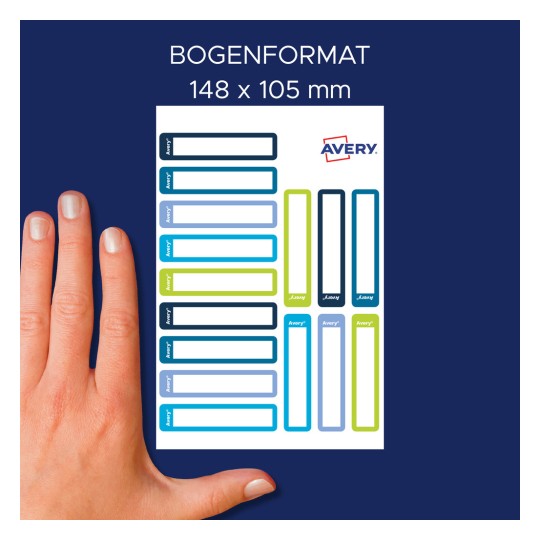 Kézi méretösszehasonlítás, Cikk: RESMI30G, egy ív címke tollak megjelölésére, Méret: 10 x 50 mm, Szín: ?