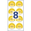 Nem A4 plakettek 6934 Ø 30 mm