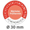 6928 4004182069288 Pruefplaketten Naechster Prueftermin 2017-2022 30mm Vinyl 2 part