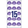 Plakettek évszámmal - vinyl 6951-2022 Ø 20 mm