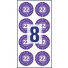 Plakettek évszámmal - NoPeel 6946-2022 Ø 30 mm