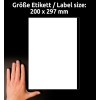 A kép egy kezet mutat egy üres papírlap mellett, amelynek méretei 200 x 297 mm. A háttér sötét.