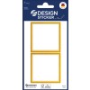 Csomagolási kép: Z-Design, Cikk: 4404, Iratkozó matricák, 85 x 160 mm, Kis csomag, 6 matrica / 3 ív?