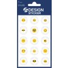 Csomag ábrázolás: Z-tervezés, Cikk: 4429, Fényes matrica, 85 x 160 mm, Kis csomagolás, 15 matrica / 1 ív