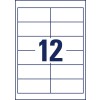 Kivágási rajz egyedi ív A4, Cikkszám: 4781-65, Univerzális címkék, Méret: 97 x 42,3 mm, 12 címke/ív?