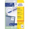 Csomagolás képe: Avery Zweckform univerzális címkék, tartósan ragadó, cikk: 4789, méret: 48,3 x 33,8 mm, nyomtatási alkalmasság: tintasugaras, lézer fekete/fehér, színes lézer, tartalom: 960 címke / 30 lap, 32 címke/lap.