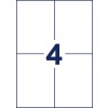 Lyukasztósablon egy darab A4, cikk: 4839XL, nagy névtáblazsebek, méret: 105 x 148 mm?