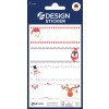 Csomagkép: Z-Design, Cikkszám: 52095, Karácsonyi matrica, 85 x 160 mm, Kis csomag, 4 matrica / 1 lap.