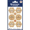 Csomagoláskép: Z-Design, Cikkszám: 52098, Karácsonyi matrica, 85 x 160 mm, kis csomag, 8 matrica / 1 ív