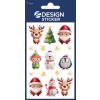 Csomagkép: Z-Design, Cikkszám: 54478, Karácsonyi matrica, 85 x 160 mm, Kis csomag, 17 matrica / 1 ív