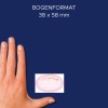 Kézméret összehasonlítás, cikk: 56861, egy ív matrica tekercsen, mérete: ⌀ 38 mm, szín: tarka?