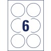 Stancolajz egyedi ív A4, cikk: 6229-10, kerek címkék, formátum: ⌀ 80 mm, 6 címke/ív.