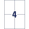 Lyukasztás rajz egyedi ív A4, Cikkszám: 6601, Univerzális címkék, Méret: 105 x 148 mm, 4 címke/ív