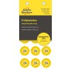 Csomagoláskép: Avery Zweckform nem A4-es ellenőrző címkék, cikkszám: 6945-2024, méret: ⌀ 20 mm, tartalom: 120 ellenőrző címke / 8 ív, 15 ellenőrző címke/ív.