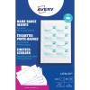 Avery névkitűző-betétek csomagolása mintanévkitűző-lappal és termékadatokkal?