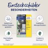 A képen az Avery Zweckform Office & Home címkék csomagolása látható. Kiemeli az online tervezési lehetőségeket, a mikroperforációt és a fenntartható papírhasználatot. A dizájn vizuális ikonokat és német nyelvű szöveget tartalmaz, az irodai szervezésre és a címkehasználatra összpontosítva.