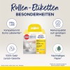 A képen egy Avery Zweckform fehér tekercses címkéket ábrázoló csomagolás látható, amelyek kompatibilisek a Dymo LabelWriter-rel. Kiemeli az olyan jellemzőket, mint a 100%-os pénzvisszafizetési garancia, márkaminőség alacsony áron és fenntartható papír.
