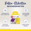 A képen Avery tekercses címkék termékcsomagolása látható, amely kiemelt jellemzőkkel bír, kompatibilis a Dymo LabelWriter-rel, hangsúlyozva a minőséget és a pénzvisszafizetési garanciát.