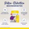 A képen egy Avery tekercses címkék csomagja látható, amely kiemeli a Dymo Labelwriter-rel való kompatibilitást, a minőséget megfizethető áron, a pénz-visszafizetési garanciát és a könnyű eltávolítást. A dizájn színes címkéket és termékinformációkat tartalmaz.