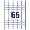 A4 egyedi ív stancrajza, Cikk: L6026REV-25, Univerzális címkék, Méret: 38,1 x 21,2 mm, 65 címke/ív
