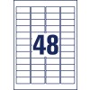 Kisajzrajz Egyedi A4, Cikk: L6113-20, Biztonsági címkék, Méret: 45,7 x 21,2 mm, 48 címke/ív?