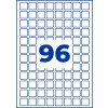 Nagy kék 96-os szám, középen egy lekerekített négyzetekből álló fehér rácson?