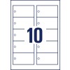 Egyívású stancrajz, Cikkszám: T1001-10, Címke, Méret: 90 x 50 mm, 10 címke/ív?